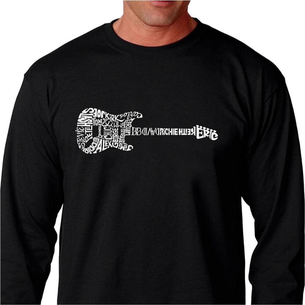 L.A. Pop Art NWT long sleeve greatest guitar‎ graphic t-shirt men's size small